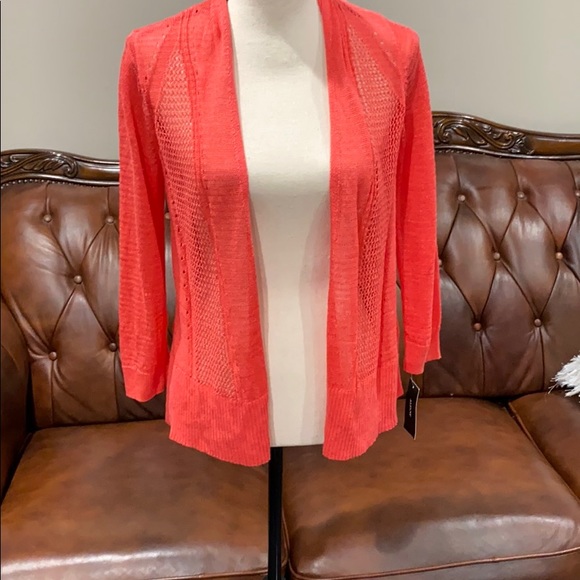 Alfani WOMEN'S MIX STITCH COZY CARDIGAN - Picture 3 of 3